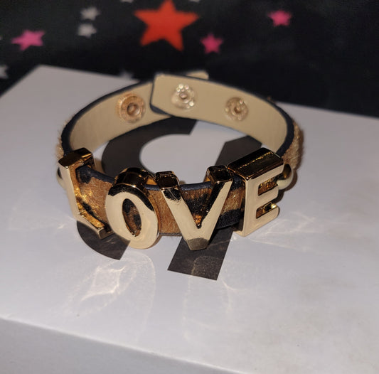 Love leopard bracelet