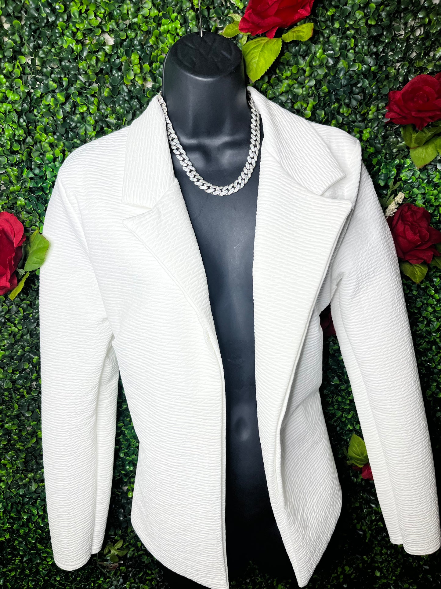 White blazer