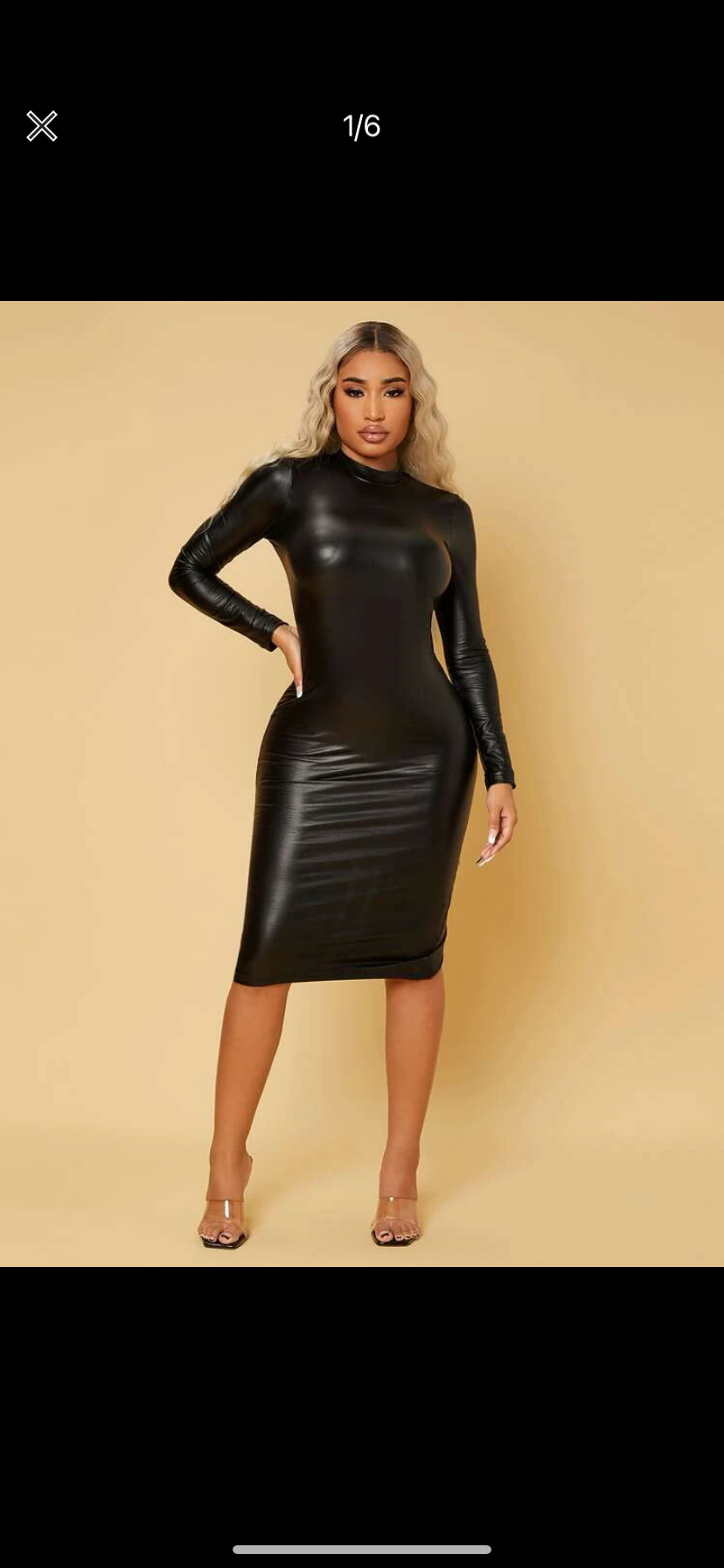 Sexy Leather Dress