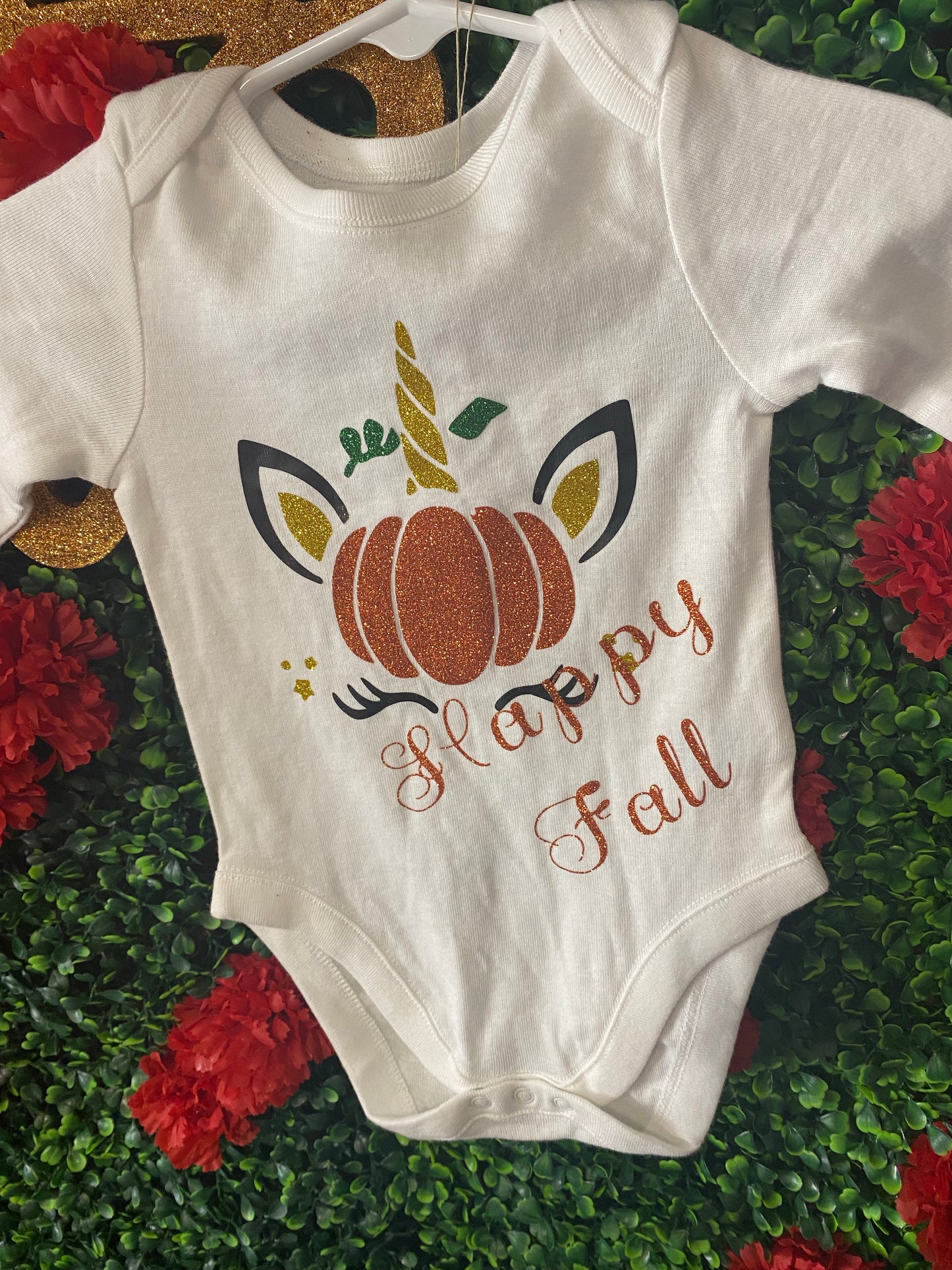 Happy Fall 2 piece onesie set